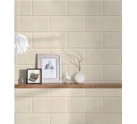 Aspect Pierre Versace Papier Peint Avec 3D Fugen En Brillant - Beige - 0,75m L