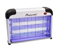 ASPECTEK Lampe UV Tue-Mouche Électrique 20W - Piège Électrique Intérieur Anti Insectes Volants, Moustiques, Guêpes, Moucherons, sans Produits Chimiques, 2 Ampoules de Rechange