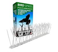 ASPECTEK - Pointes Anti-Pigeon, Kit de Dissuasion, Anti-Oiseaux en Polycarbonate avec Colle Adhésive, Assez pour Couvrir 3 Mètres