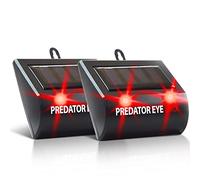 ASPECTEK Predator Eye Pro répulsif Animaux Solaire Lot de 2, lumière Rouge Clignotante Anti Chat, Chien, Renard, Oiseaux, Chevreuil, pour Jardin, clôture, Ferme et poulailler