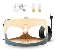 ASPECTEK Sticky Dome™ Piège à Puces Lumineux - 2 Disques Adhésifs Inclus, sans Insecticide, Inodore et Non Toxique, sans Danger pour Enfants et Animaux (Prise EU)