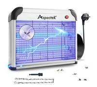 ASPECTEK Zapper Électrique Anti-Insectes Intérieur - Lampe Puissante 2800V 20W avec 2 Ampoules UV de Remplacement (Regular)