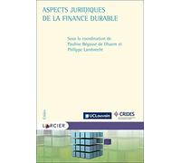 Aspects juridiques de la finance durable