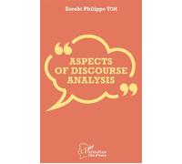 Aspects of discourse analysis - Zorobi Philippe Toh - L'harmattan - broché - Essai