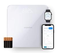 Aspedan Pèse-personne Bluetooth | Pèse-personne numérique pour fitness et suivi du poids | Se connecte au téléphone via l'application gratuite pour smartphone | iOS/iPhone et Android/Google |