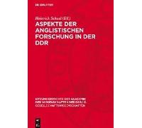 Aspekte Der Anglistischen Forschung In Der Ddr