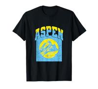 Aspen Colorado Retro Mountain Vintage Ski Randonnée Voyage T-Shirt