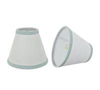 Aspen Creative 32044-2A Lot de 2 petits abat-jour à clipser pour lustre en forme d'empire, design transitoire en blanc, largeur inférieure de 15,2 cm (7,6 x 15,2 x 12,7 cm)