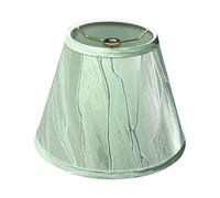 Aspen Creative 32430A Abat-jour Empire à couverture rigide, 12,7 cm en haut x 22,9 cm en bas x 17,8 cm incliné, tissu vert clair avec raccord araignée