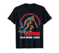 Aspen Wild Skiing Week Ski avec Real Aspenites Colorado T-Shirt