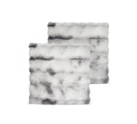 Aspero Coussins ' Milan ' graphite / gris clair, Taille 45_x_45_cm