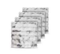 Aspero Coussins ' Milan ' graphite / gris clair, Taille 60_x_60_cm