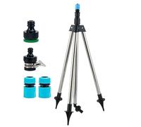 Aspersor De Trípode - Inoxidable Aspersor Giratorio | Trípode Base Riego Rociador | De Agua Giratorio Con Trípode Para Jardín | Equipo Riego Altura Ajustable Para Exteriores, Id