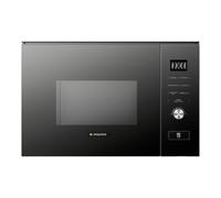 Aspes AMWI2800DGN 20L Intégrable Micro-ondes avec Gril en Verre Noir 800W Grill 1000W 8 Programmes Décongélation Revêtement Intérieur Nettoyage Facile Minuterie 95min