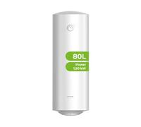 Aspes Chauffe-eau électrique 80 litres, AT8001S. 1500W, kit de montage inclus, résistance en acier émaillé, thermostat manuel, température maximale 70 ºC, blanc d’efficacité énergétique
