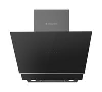 Aspes Hotte d’extraction inclinée de 60 cm en verre noir ACPD600A3IN. Puissance 650m3/h, double tirage, 4 vitesses, contrôle tactile, filtre compatible avec le lave-vaisselle.