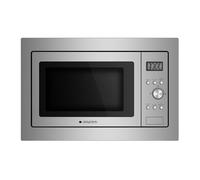 Aspes Micro-ondes intégrés à grill de 20 litres, en inox AMWI2701DGX. 700W, 8 programmes, contrôle électronique, mode dégivrage, cavité en acier inoxydable, nettoyage facile, minuterie de 95 minutes.