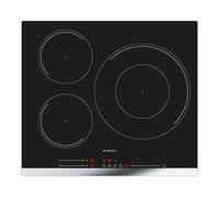 Aspes Plaque à induction en verre noir AI3601SB32. Puissance max. 7 400 W, 3 zones de cuisson, niveaux de cuisson, contrôle curseur tactile, fonction turbo, verrouillage et arrêt automatique de