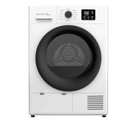 Aspes Sèche-linge à pompe à chaleur 9 kg, chargement frontal, blanc, ASB900ED. Moteur universel, 12 programmes, fonction anti-plis, tambour galvanisé, affichage LED, efficacité énergétique E