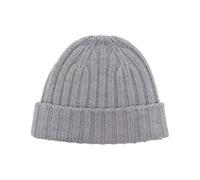 Aspesi - Ribbed Wool Beanie - Homme - Accessoires - Gris - Taille: ONE Size