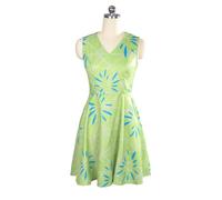 Aspfoaw Costume de dégoût pour femmes adultes - Robe verte de style dessin animé émotionnel pour Halloween et costumade (Joy, taille S)