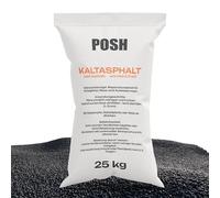 Asphalte à froid 25 kg - Pâte de réparation de bitume - Réparation d'asphalte - Mélange à froid - 0-8 mm