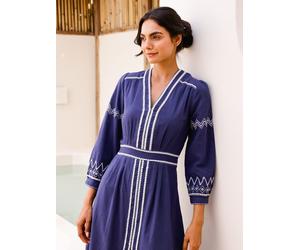 Aspiga Aspiga Blue Jamila Embroidered Dress Blue M (EU 40-42)