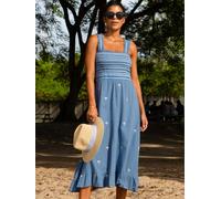 Aspiga Aspiga Blue Rihanna Embroidered Dress Blue Small