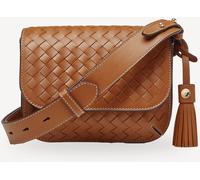Aspinal of London Aspinal of London Brown Ella Slot Weave Smooth Leather Bag