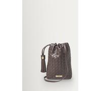 Aspinal of London Aspinal of London Brown Hudson Cross-Body Pouch Slot Weave