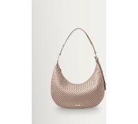 Aspinal of London Aspinal of London Brown Husdon Slouchy Crescent Slot Weave Bag