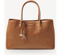 Aspinal of London Aspinal of London Brown London Tote Slot Weave Leather Bag