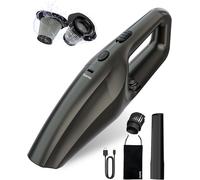 Aspirador De Mano Inalámbrico Para Coche, Aspirador Portátil Para Coche Con 120w De Potencia De Succión Y Filtro Hepa Inoxidable, Mini Aspirador De Mano Recargable Para Casa, Oficina, Coche
