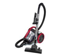 Forzaspira Polti C110 Plus Cyclonique, Aspirateur sans Sac, 4 Niveaux de Filtration, Brosse à Parquet Incluse, Noir et Rouge