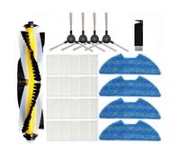 Aspirateur 26BB Brosse latérale principale pour animaux de compagnie Filtre HEPA Pièces de rechange pour balai serpillère, compatible avec Proscenic 811GB 911SE, compatible avec Symbo XBot 5 Pro,