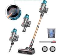 Aspirateur à batterie, bac à poussière, 60 minutes d'autonomie, écran tactile LED, Fieety V7, EU