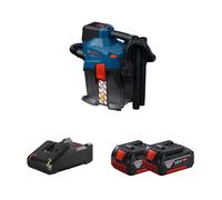 Aspirateur à batterie eau et poussière GAS 18V-6LS + 2 batteries GBA 18V 5 Ah + 1 chargeur GAL 18V-40 BOSCH