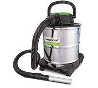 Aspirateur à cendres avec nettoyage manuel du filtre - pour le nettoyage des cheminées - cuve de 20 litres en acier inoxydable - 0,6 kW 230V Cleancraft FLEXCAT 121 VCA
