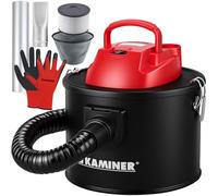 Aspirateur à Cendres Industriel 10 L sans Sac - 16 kPa & 30 L/s, cuve INOX, Tuyau renforcé métal, Double Filtration HEPA + préfiltre, 2-en-1 Aspiration/soufflage - pour cheminées, poêles à granulés