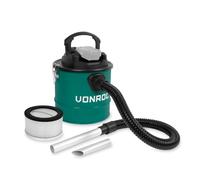 VONROC Aspirateur à Cendres sans Fil VPower 20V - Réservoir 12L - Tuya de 1m - 2 Embouts - Filtre HEPA - sans Batterie ni Chargeur Rapide