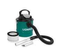 VONROC Aspirateur à cendres sans fil 20V - Réservoir 12L | Batterie et chargeur rapide excl.
