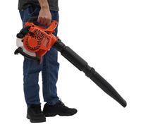 Aspirateur à feuilles à essence 2 en 1 avec souffleur et fonction d'aspiration 25,4 cc avec sac de récupération, alternative électrique pour jardin, cour et trottoir