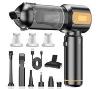 Aspirateur à Main, 21000Pa Aspirateur Voiture Puissant 4-en-1 avec Vidage Automatique 1 Touche, Moteur sans Balai avec 3 Niveaux d'aspiration,Recharge Aspirateur pour Voiture Maison et Poils d'Animaux