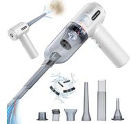 Aspirateur à main, 9000 PA à air comprimé nettoyage PC, mini aspirateur de voiture puissant portable rechargeable, aspirateur de voiture USB pour poils d'animaux domestiques, voiture, maison, bureau