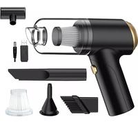 Aspirateur à main Aspirateur de voiture avec fonction de balayage Mini aspirateur de voiture sans fil Aspirateur à main portable Avec fonction humide/sec Brosse de nettoyage Rechargeable Filtre lavabl