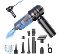 Aspirateur A Main, Aspirateur Voiture 16000Pa, 100W Portable Mini Aspirateur Sans Fil, Aspirateur Usb Rechargeable, 3 Vitesses, Avec Plusieurs Buses, Pour La Voiture, Le Bureau Et La Maison