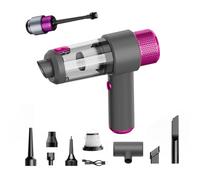 Aspirateur à Main, Mini aspirateur léger Portable Rechargeable par USB 15 000 Pa, aspirateur de Voiture 4 000 mAh, aspirateur Humide et Sec, adapté aux Voitures, Maisons, Poils d'animaux, rose red