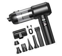 Aspirateur à main portable pour la maison et le bureau, dépoussiéreur sans fil avec affichage numérique, aspiration 20 000 Pa, alimentation rechargeable et suceur plat pour voiture, souffleur d'air
