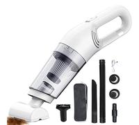 Aspirateur à main pour animaux de compagnie - Rechargeable par USB sans fil, puissance d'aspiration de 5 000 Pa, conception portable légère, poignée facile à utiliser | Idéal pour voiture maison chien