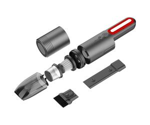 Aspirateur à main pour la voiture, rechargeable, avec LED